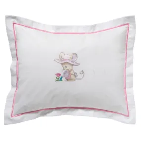 Baby Boudoir Pillow Cover in Gardening Mouse Pink