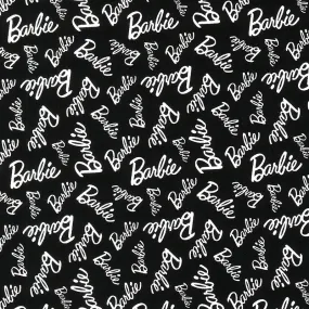 Barbie Girl - Toss Black Yardage