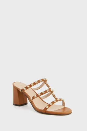 Cognac Foster Stud Sandals