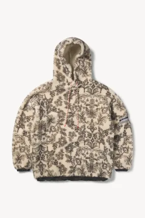 Floral Oversized Fleece Hoodie