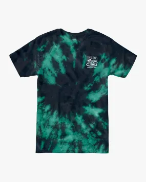 Pool Service Tie-Dye Tee - Black/Green Tie Dye