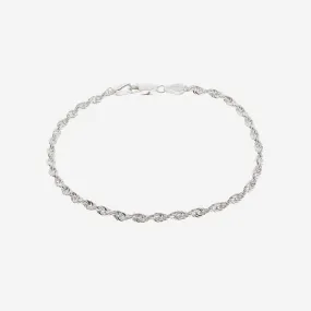 Rope Chain Bracelet  | Sterling Silver