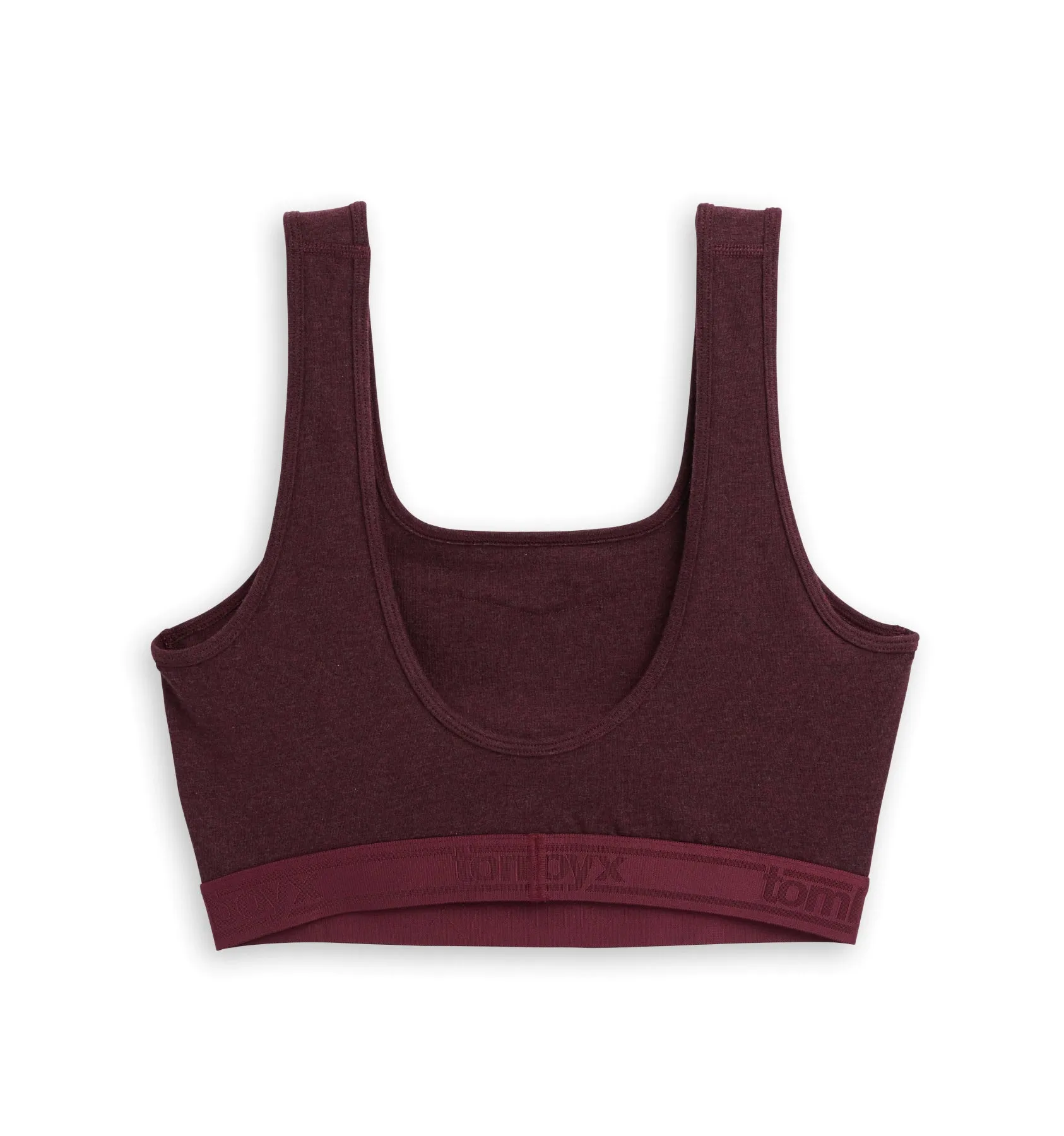 Straight Up Soft Bra - Black Cherry Heather